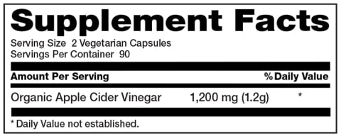 Apple Cider Vinegar 1200 mg