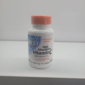 Doctor's best high absorption vitamin C 500mg 60 tablets 05/24