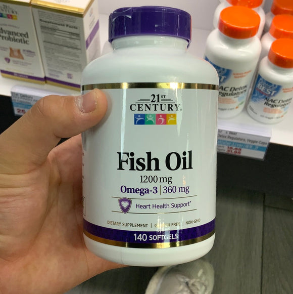 21st century fish oil 1200 mg,90 softgels