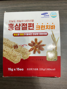 Red Ginseng Brown Rice Snack Bar 15 pk