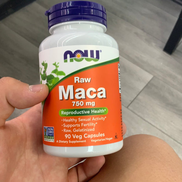 Now foods Maca,raw,750 mg, 90 Veggie capsules