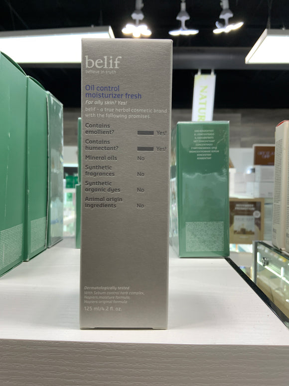 Belif oil control moisturizer fresh