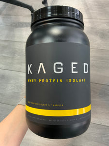 KAGED WHEY PROTEIN ISOLATE Vanilla 27.2oz Exp. 08/2025