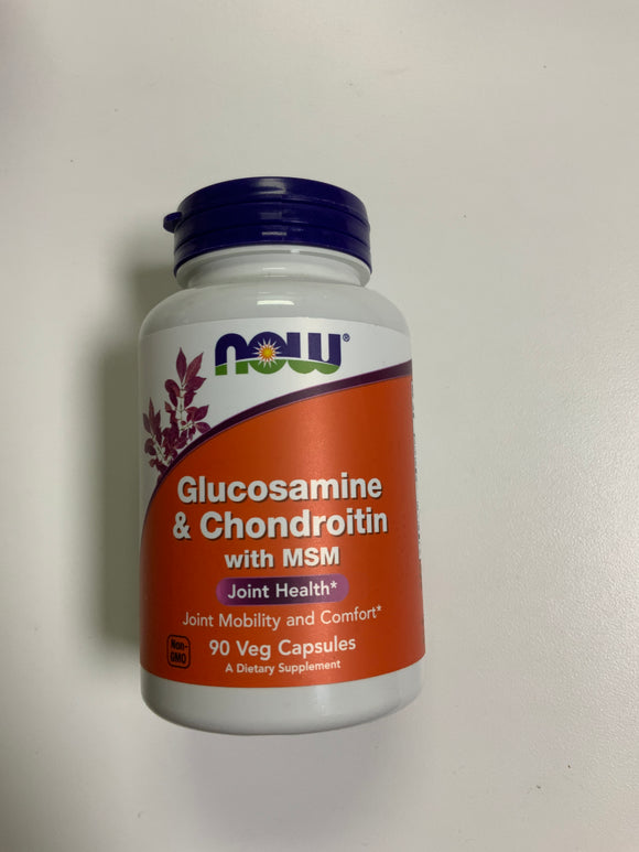 NOW Glucosamine Chondroitin MSM 90 veg caps