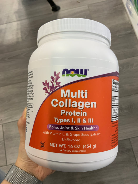 NOW Foods Multi Collagen Protein 16oz Exp. 01/2026