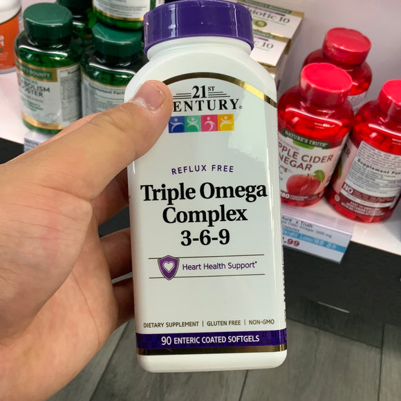 21 century triple omega complex 3-6-9, 90 enteric coated