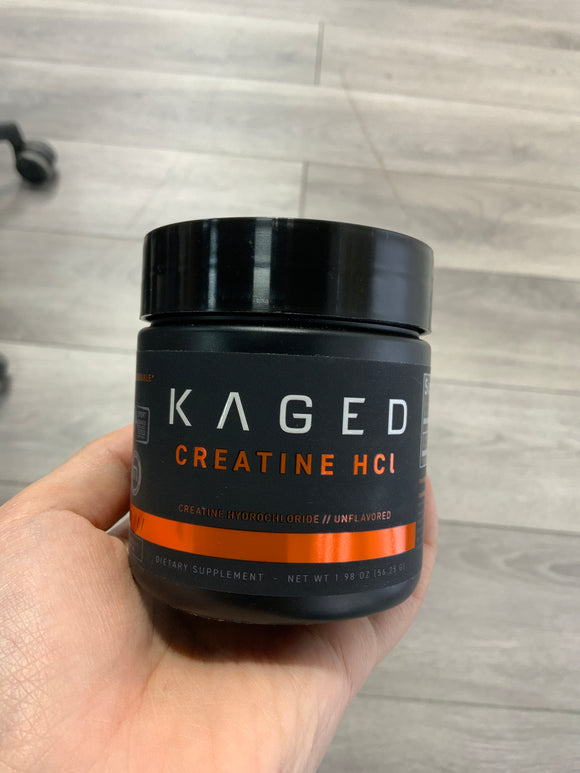 KAGED Creatine HCl Unflavored 1.98oz Exp. 11/2026