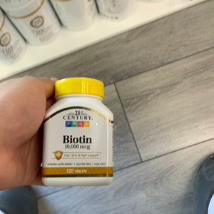 21st century biotin,10000 mcg 120 tablets