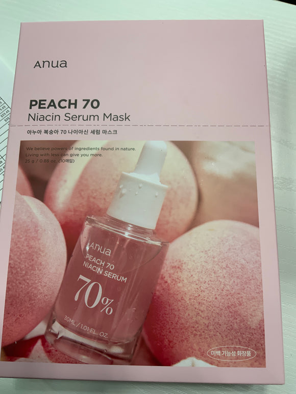 Anua Peach 70;Niacin Serum Mask 10 pk