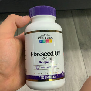 21st century flaxseed oil,1000 mg, 120 softgels