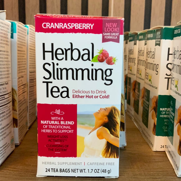 Herbal slimming tea cranrasberry,24 tea bags exp.07/25