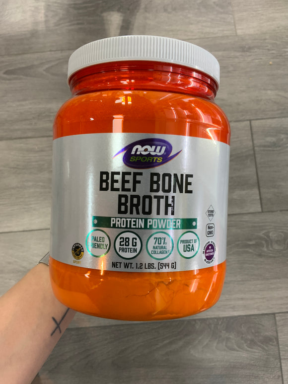 NOW Sports Beef Bone Broth 544g EXP. 03/2026