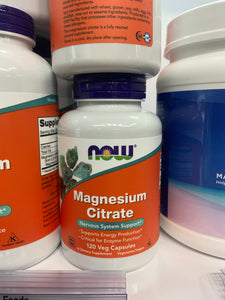 Now foods magnesium citrate 120  softgels