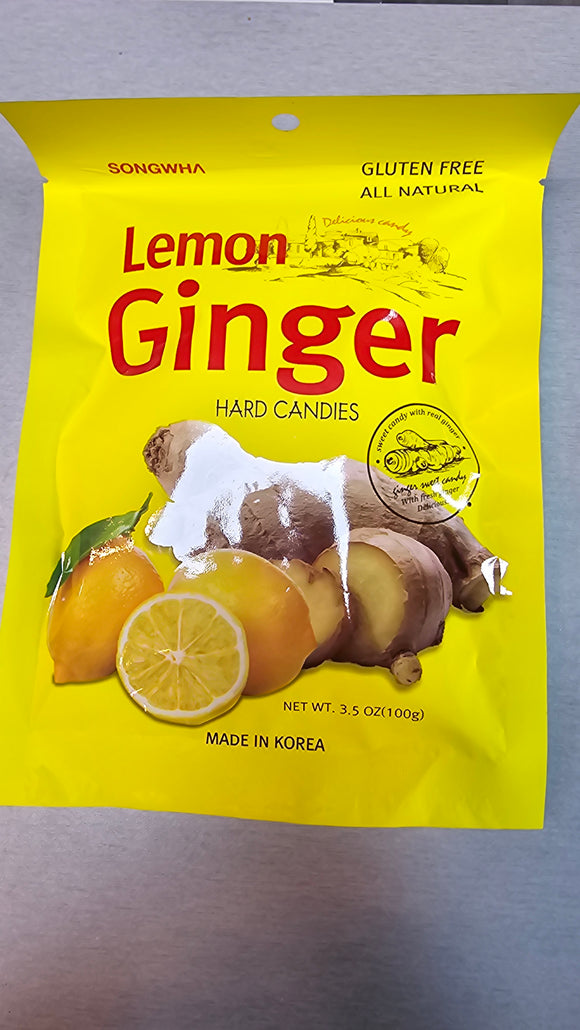 Songwha Lemon Ginger Candy 100g