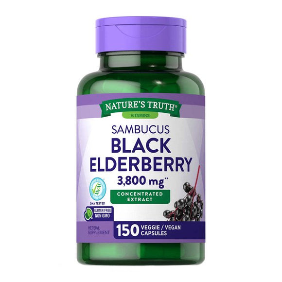 nature's truth sambucus black elderberry 3800 mg Exp.04/24